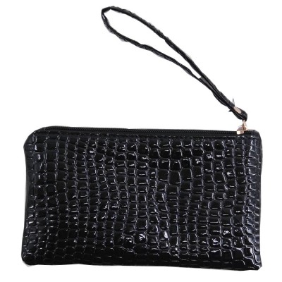 Hot sales Korean new version luxurious crocodile PU purse hand bag